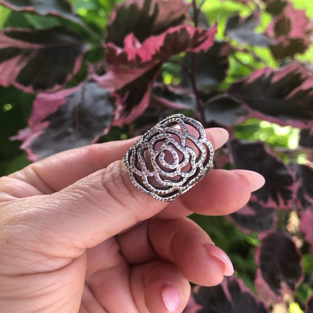 Pandora Silver Filigree Ring
